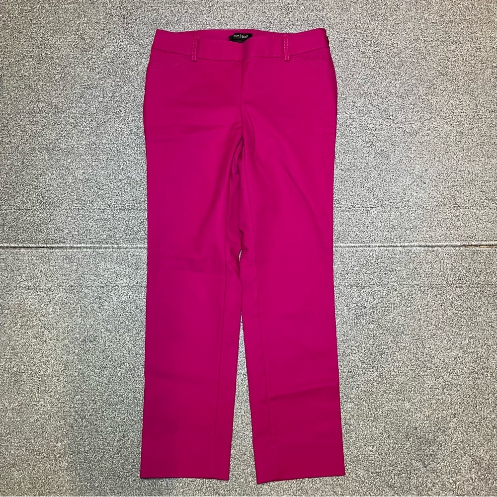 White House Black Market Perfect Form Slim Ankle Pants Womens Size 0 Pink